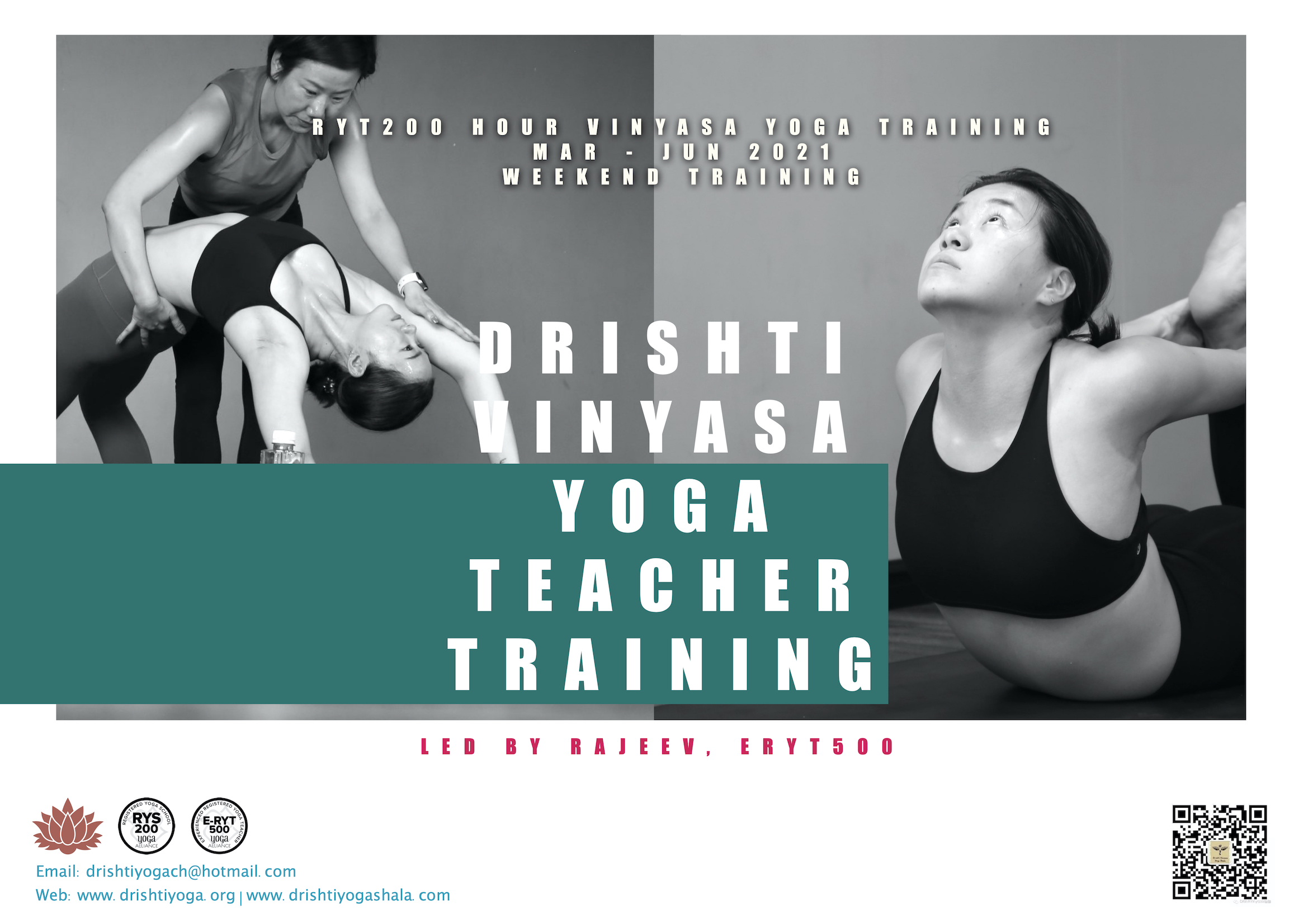 Drishti Vinyasa Yoga Shanghai, China; Trivandrum, India; Goa, India.Vinyasa Yoga India